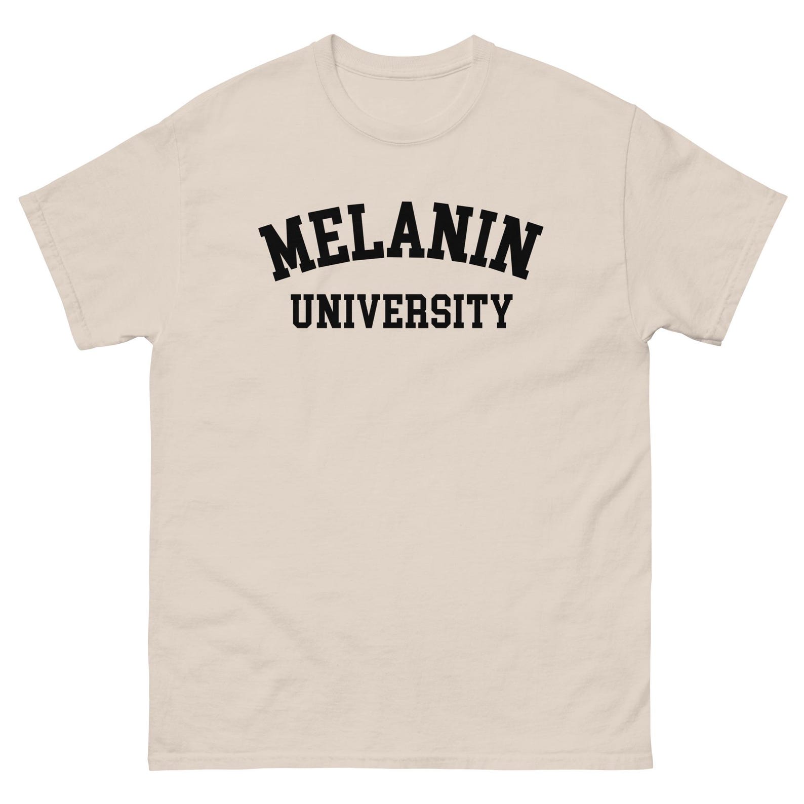 Melanin University Unisex Shirt - Celebrate Your Heritage With Pride and Style! (Black) S