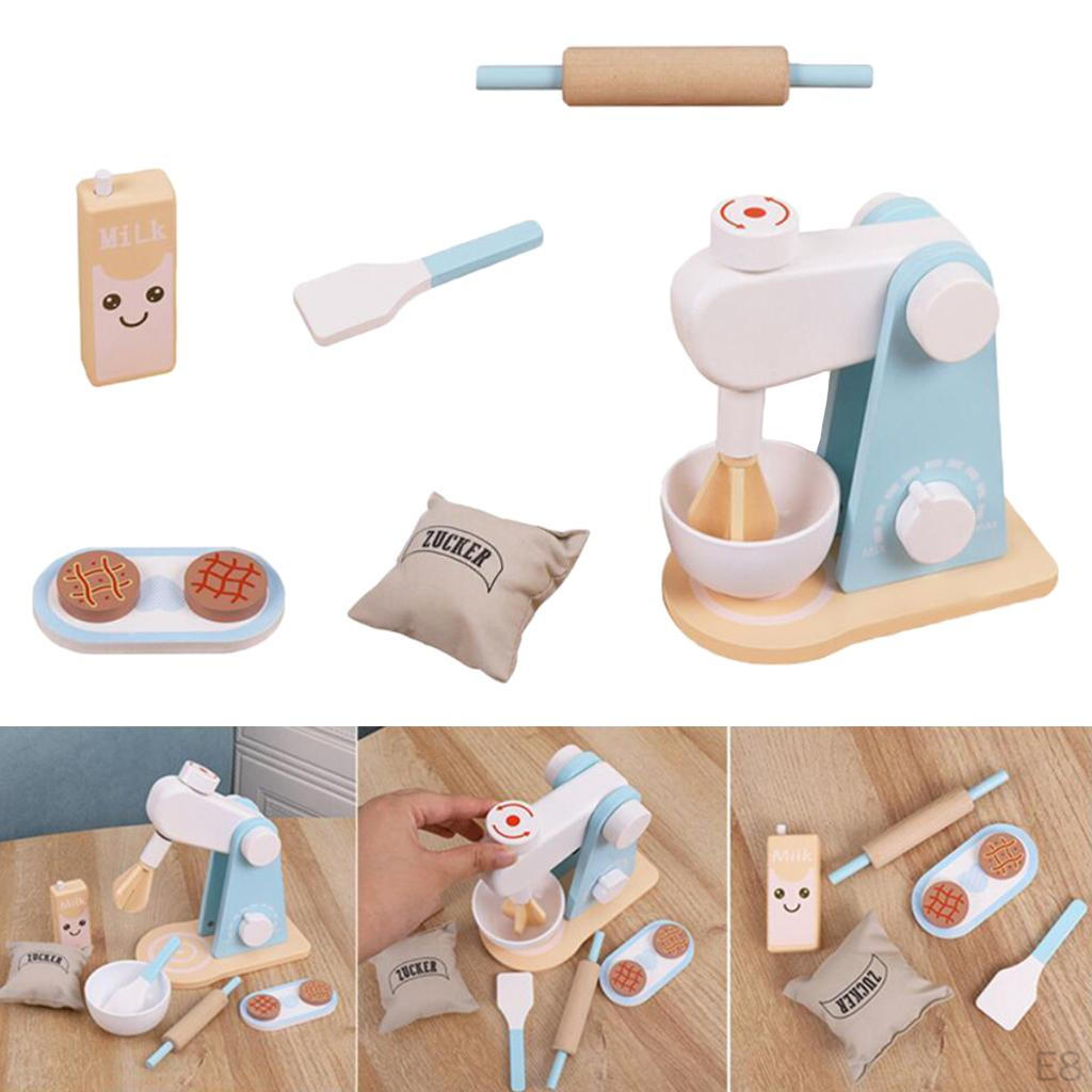 Pretend Play Miniature Wooden Kitchen Utensils Little Chef Educational Gifts for Baby