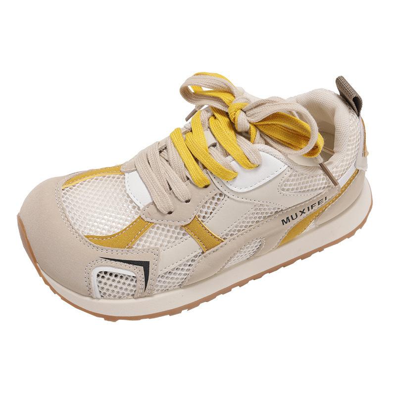 Retro Mesh Breathable Forrest Gump Casual Sports Shoes Women's New Autumn Thick-soled Versatile Light German Training Shoes