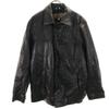 Leather Jacket L Black Men's Used