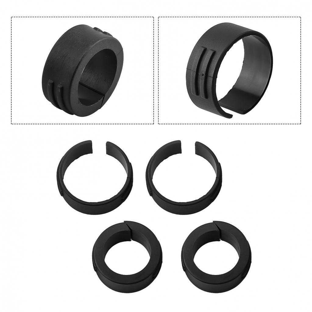 Black Plastic Bicycle Handlebar Conversion Spacer 25 4mm to 31 8mm Adapter