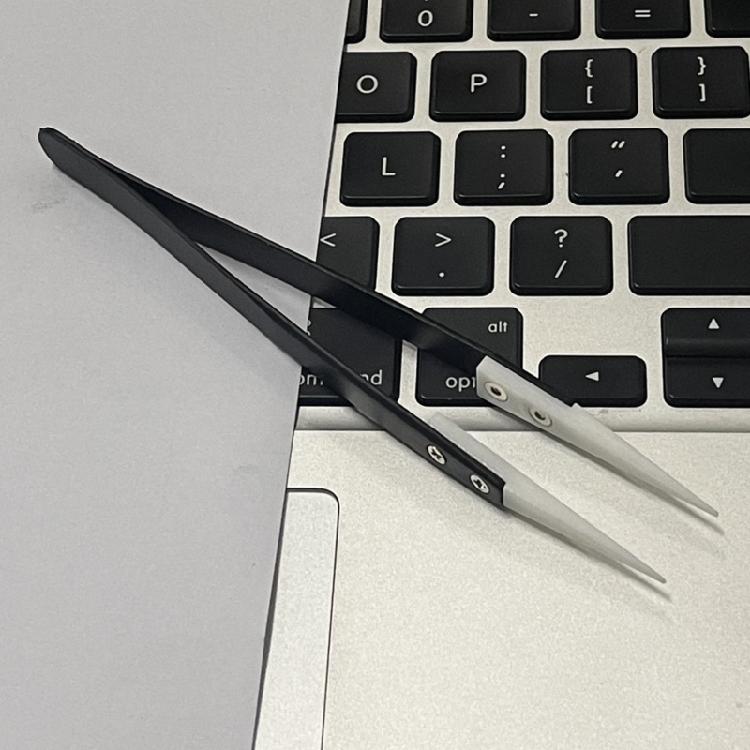 3pcs New Non Conductive Ceramic Tweezers IC SMD SMT Reverse Tweezers Hand Tools