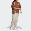 adidas Originals Trefoil Sportswear Hoodie With Logo Embroidery And Loose Fit Women Tops Brown IN1092