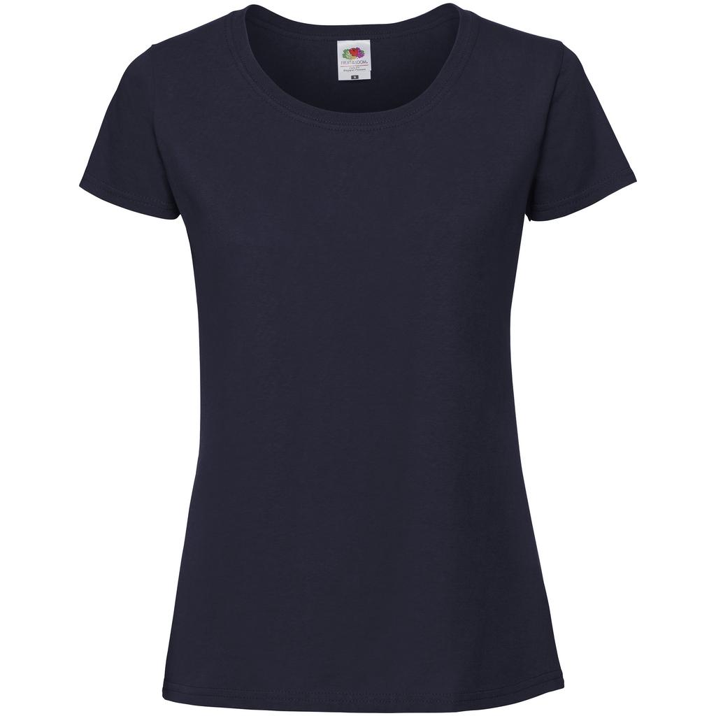 FRUIT OF THE LOOM Ringgesponnenes Premium-T-Shirt mit Passform für Damen/Damen