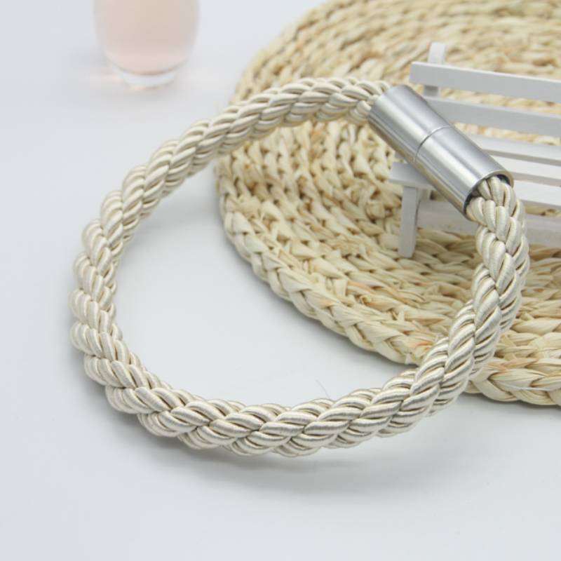 Magnetic Tiebacks Curtain Modern Simple Style Drape Backs Weave  Rope Holdback