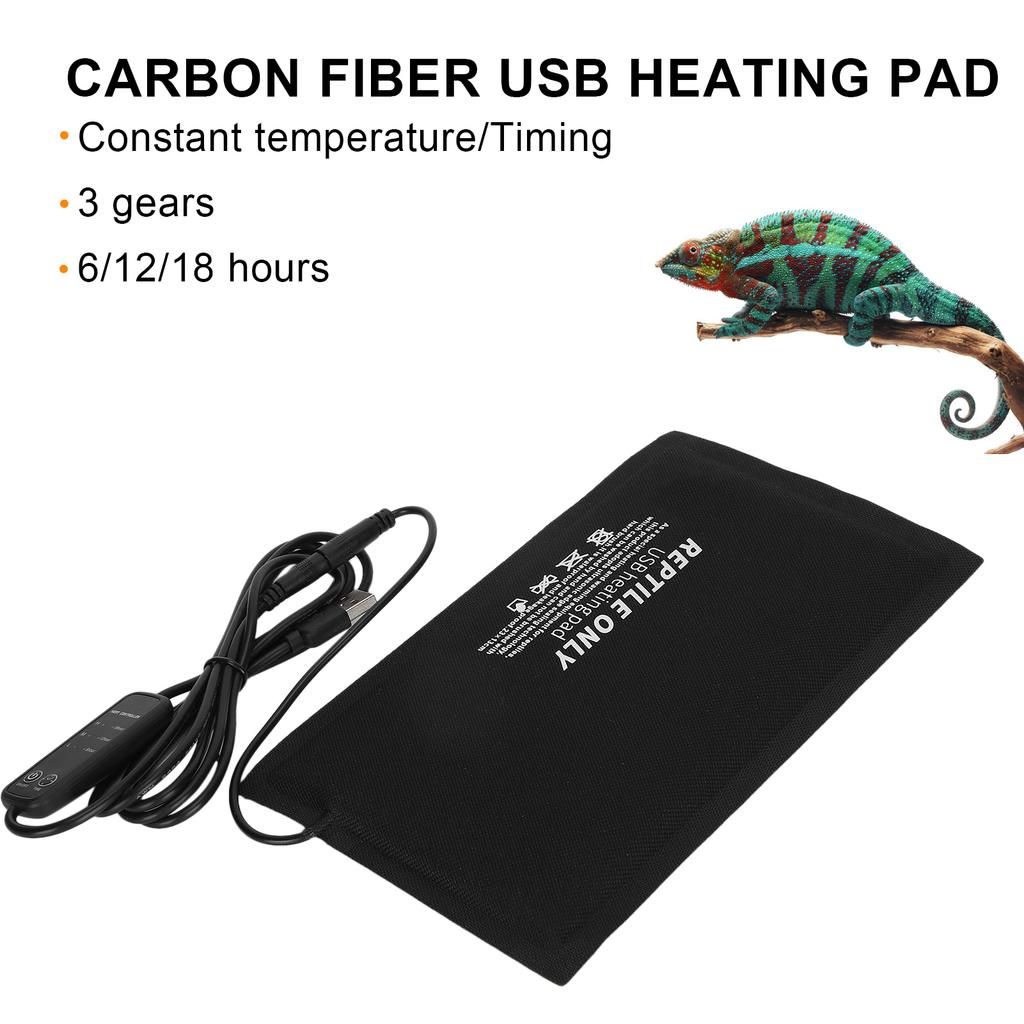 Reptiles Heating Pad Small Animals USB Temperature Control Heating Mat for Turtles