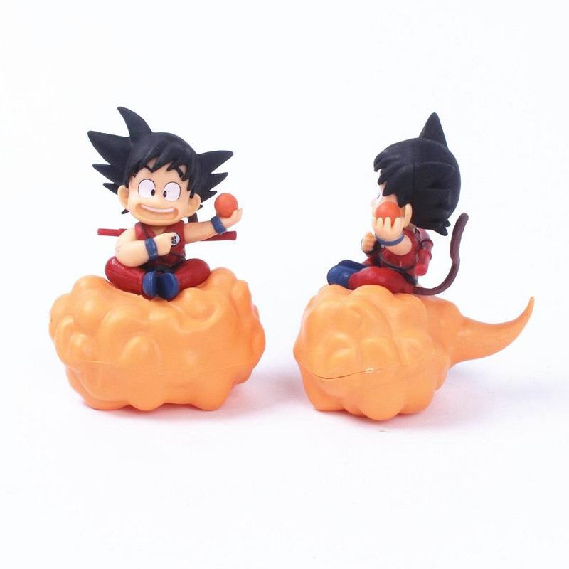 Doll Kawaii Goku Flying Nimbus Figurine Cake Topper Ornament Home Decor Micro Landscape Anime Fans Decoration Toys