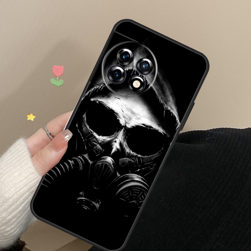 Skull Gas Mask Cover For OnePlus Nord CE 4 2 3 Lite N20 N30 9 10 Pro 8T 9RT 10T 10R 12R 13R 11 12 13 Case