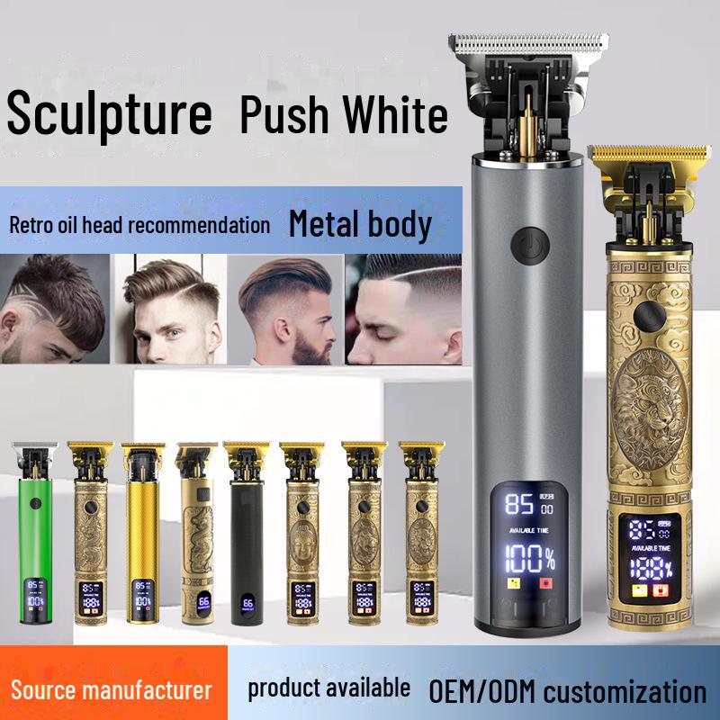 Electric Hair Clipper T9 for Shaving and Haircuts – Perfect for Oily Hair and Bald Heads.
