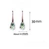 Mode Roségold Farbe Wassertropfen Zirkon Ohrringe Für Frauen Mädchen Neu Vintage Persönlichkeit Lange Hängeohrringe Schmuck