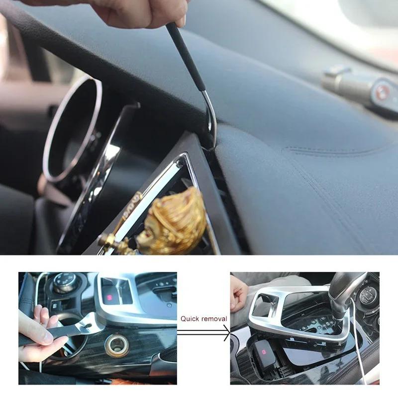 Stainless Steel Car End Trimmer Removal Tool Durable Horizontal Pry Tool Door Panel Terminal Fastener Removal Tool