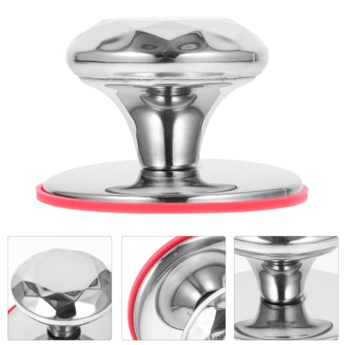 DECHOUS Pot Lid Handle, Pot Lid Knob, Replacement Pot Knob, Stainless Steel Pot Lid Handle, Kitchen Cookware, Pot Lid Accessories