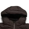 FILA Blue Fashion Trendy Retro Versatile Goose Down Comfortable Warm Puffy Hooded Down Jacket Men outerwear Brown F11M542905FBN
