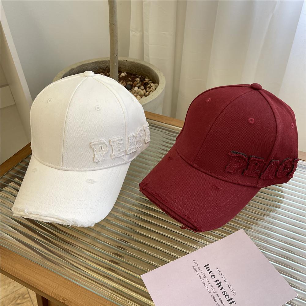 Street hole baseball cap children autumn and winter tide brand couple old rest versatile face cap