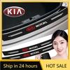 2026 Hot Car Sticker 1pcs Carbon Fiber Car Trunk Rear Bumper Sticker Car Accessories For KIA Sportage Rio 3 4 Ceed JD Picanto So
