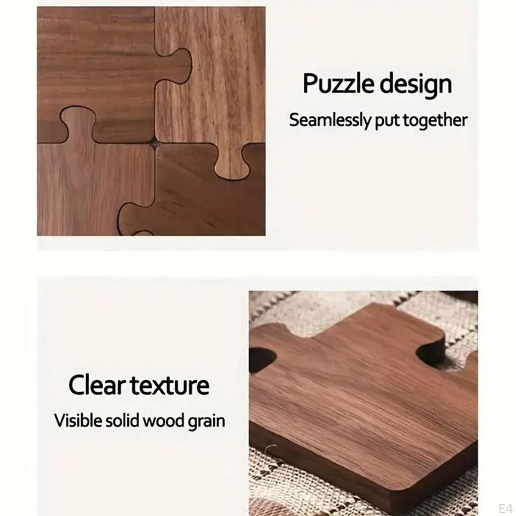 Untersetzer aus Holz Kreativ Wiederverwendbar Einzugsgeschenke Teetassenuntersetzer für Bar Küche Kaffee