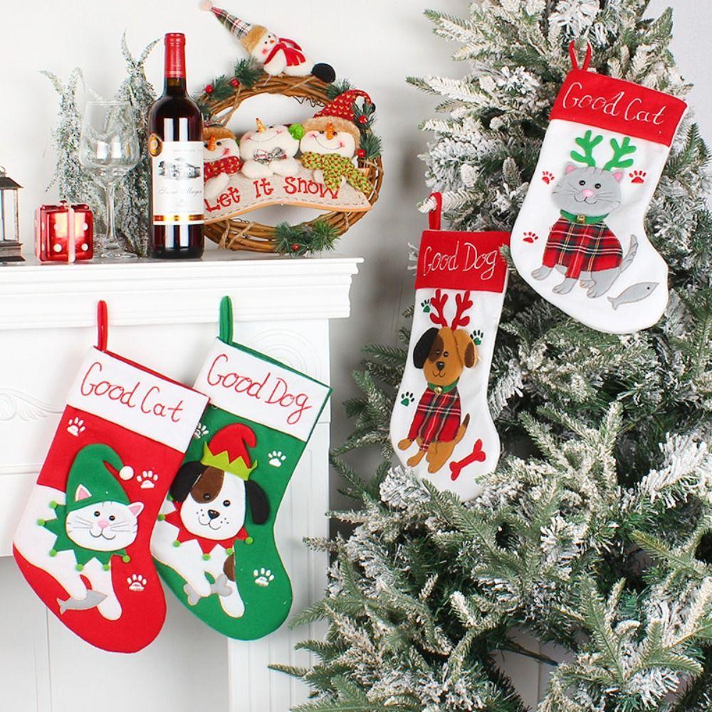 Hanging Christmas Gift Sock Large Size Gift Bag Navidad Christmas Stocking Christmas Decor