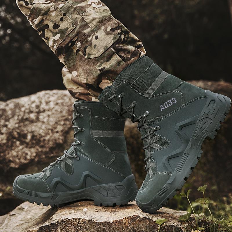 Men's Waterproof Russian Tactical Combat Boots - Wear-Resistant Non-Slip Hiking & Mountaineering Shoes