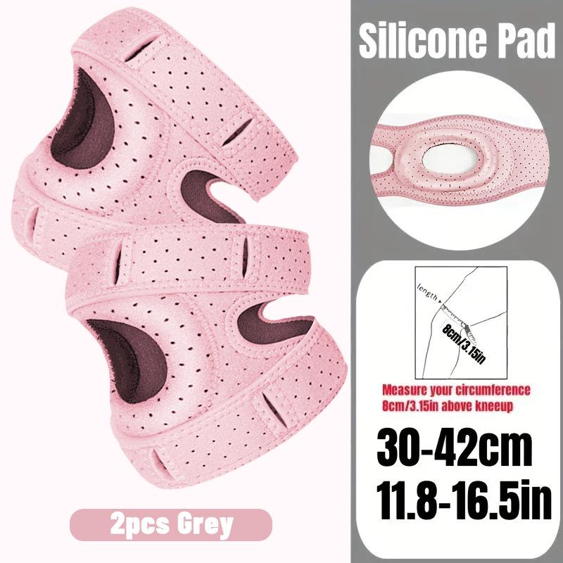 

Mountaineering Knee Pads Running Silicone Patella Straps Knee Pads Professional Skipping Rope Hiking Support Knee Straps One-size-fits-all