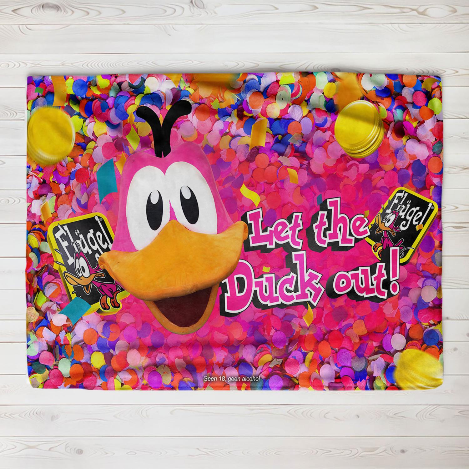 

Flugel Let The Duck Out Printed Blanket Warm Flannel Blankets Soft and Comfortable blanket Home Travel Blanket Birthday Gift 75x90cm