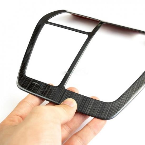 For -2025 Toyota RAV4 Stainless Steel Car Gear Shift Panel Cover Trim Black