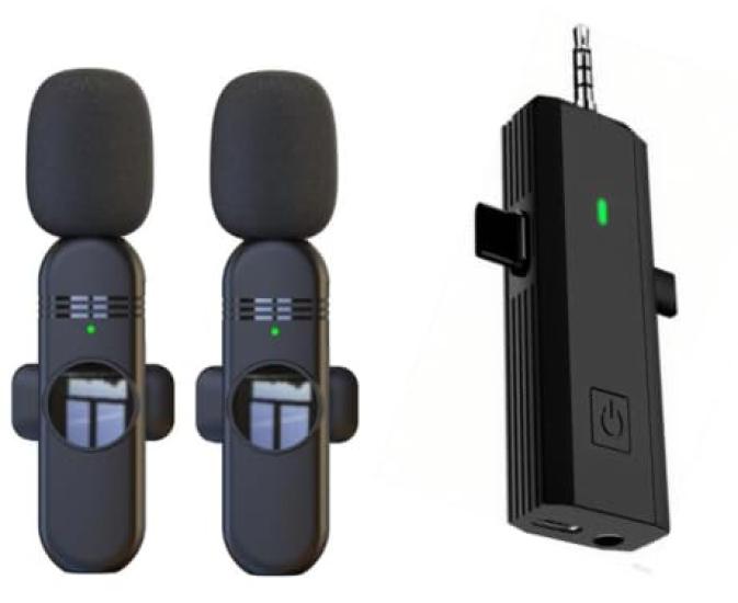 

Zaahir Wireless Lavalier Microphone, Compatible with iPhoneAndroidPCCamera, 3-in-1 Instant Connection