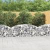 VidaXL Arched Gabion Basket Gabion Cage Gabion Wall Stone Basket Gabion for Stone Garden Patio Outdoor 153473