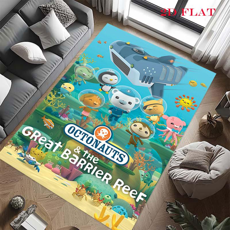Octonauts History Carpet Rug for Living Room Bedroom Home Sofa Decoration,Kids play Nonslip Floor Mat