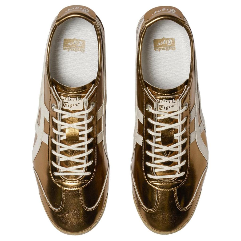 ONITSUKA TIGER Mexico 66 SD Metallic Series - Desert Camp Unisex Sneakers Gold Cream 1183C468-200
