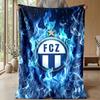 FC Zürich Morbida Coperta in Pile di Flanella Leggera Accogliente Calda Coperta da Lancio per Divano Letto Arredamento per la Casa