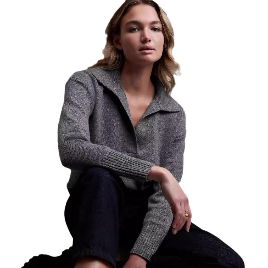 2024 Women's Trendy Solid Color Versatile Loose Casual Sweater