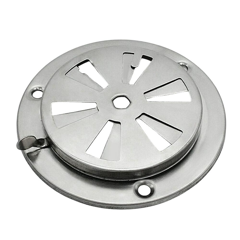 1Pcs Stainless Steel Smoker Air Vent Damper Silver Stove Air Vent  for Oven Test Chamber