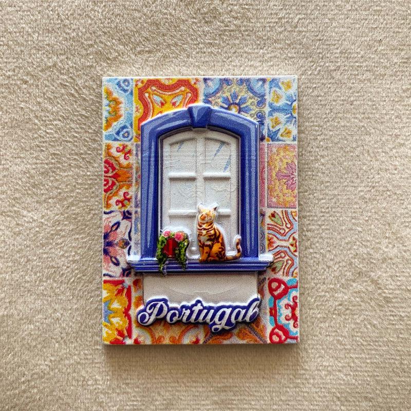 

3D Portuguese Cultural Souvenir Magnets - Creative Home Decor & Festive Gifts