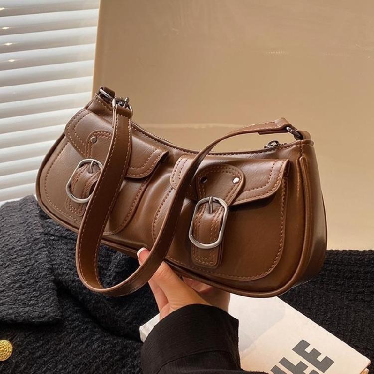 Lady Purse Fashion Underarm Bag for Women Girl Versatile Vintage Shoulder Bags