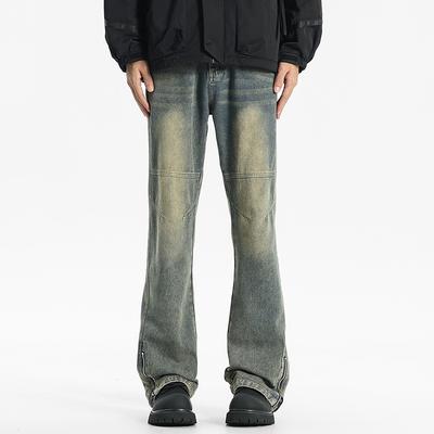 Retro Jeans Men's Spring and Autumn New Style of Micro-flare Trousers