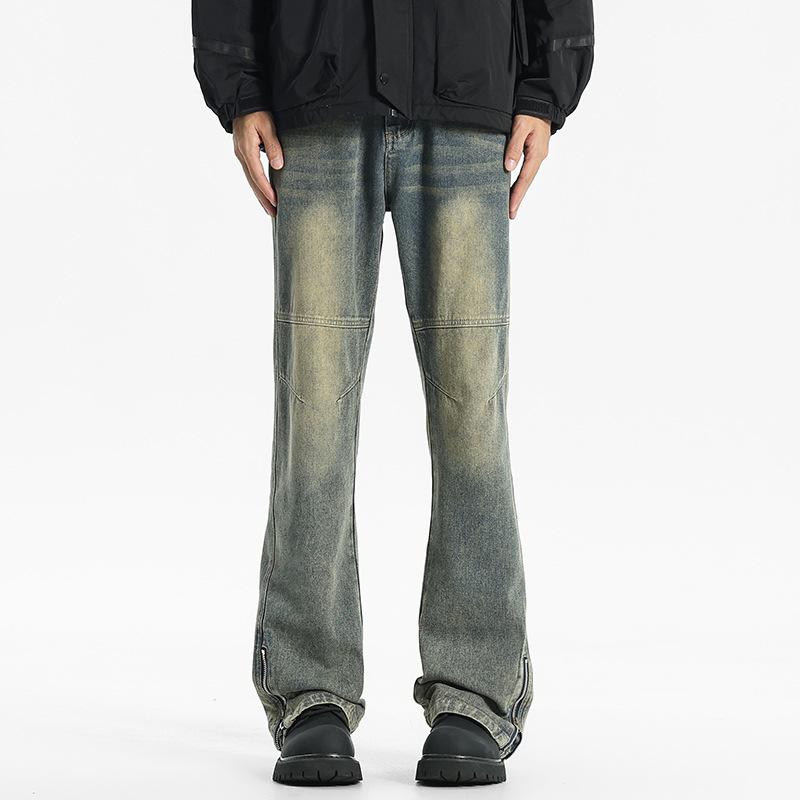Мужские джинсы ретро, весна и осень, новый стиль брюк микро-клеш S