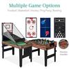 13in1 Combo Game Table Set for Home Game Room Perfect for Friends Family Gatherings Featuring Ping Pong Foosball Basketball Air