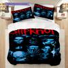 Slipknot Dark Metal Artistry Bedding (1 * duvet cover + 2 * pillowcase, without core) 2D Flat Duvet cover and pillowcase Christmas birthday gift
