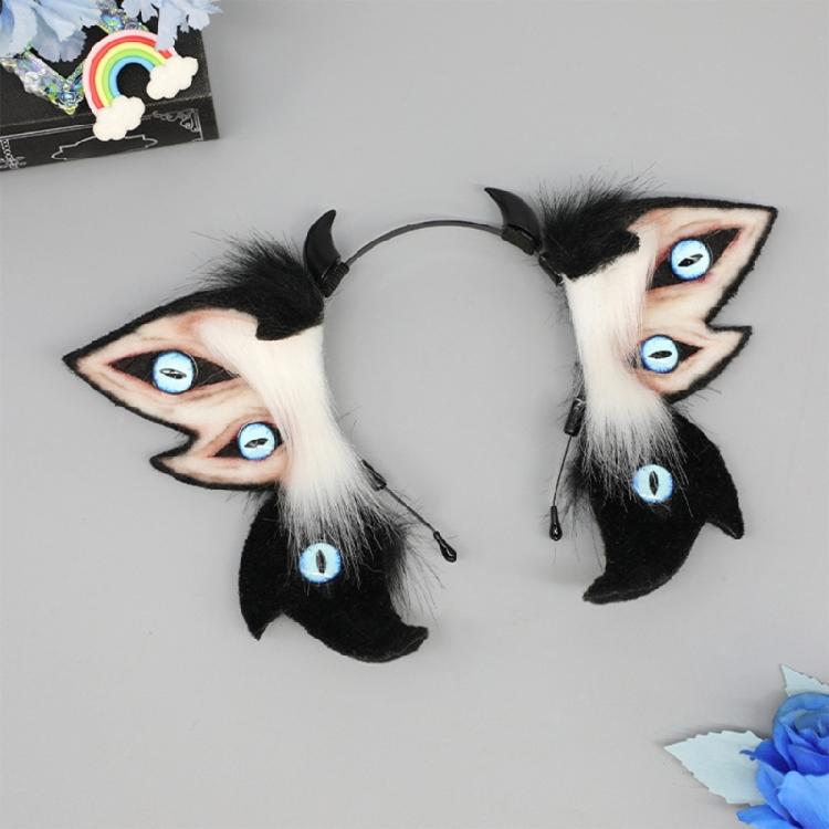 Stilvoller Tierohren-Haarreif Stirnband Kostüm Kopfschmuck Bequemes Plüsch-Accessoire für Frauen und Kostümpartys
