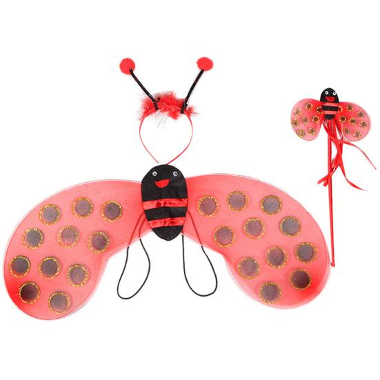 4Pcs/Set Princess Dress Up Trunk Set Gift Perfect Fitting Bee Butterfly Costumes with Foldable Wings for Girls