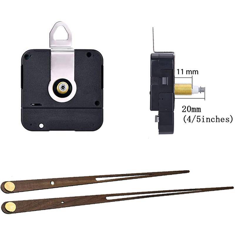 

Quartz Clock DIY Kit Wall Clocks Long Axis Powerful Movement Walnut Pointer Silent Mechanism Modern Clocks DIY Accessories