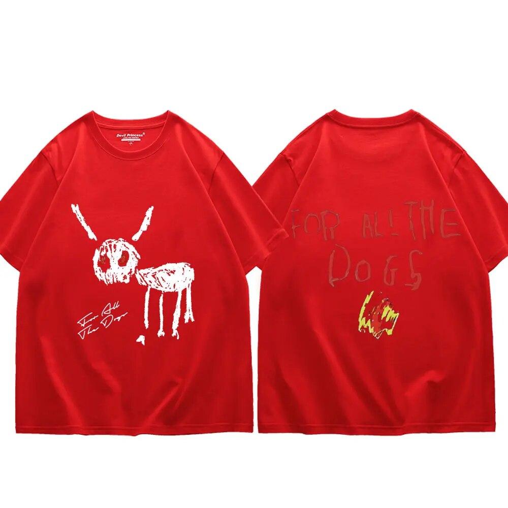 Rapper Drake for All The Dogs Graphic T Shirts Unisex's Women Hip Hop Trend Short Sleeve T-shirts Fashion Vintage Oversized T-shirt