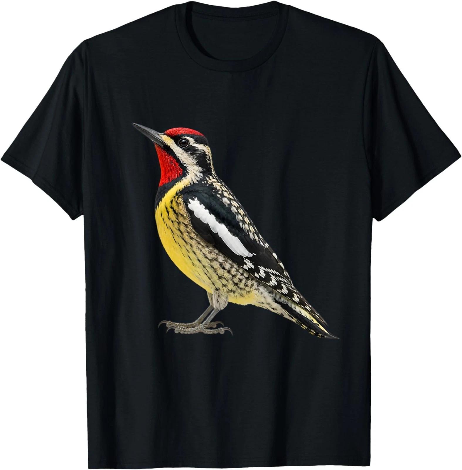 Yellow-Bellied Sapsucker Woodpecker Bird Illustration T-Shirt S