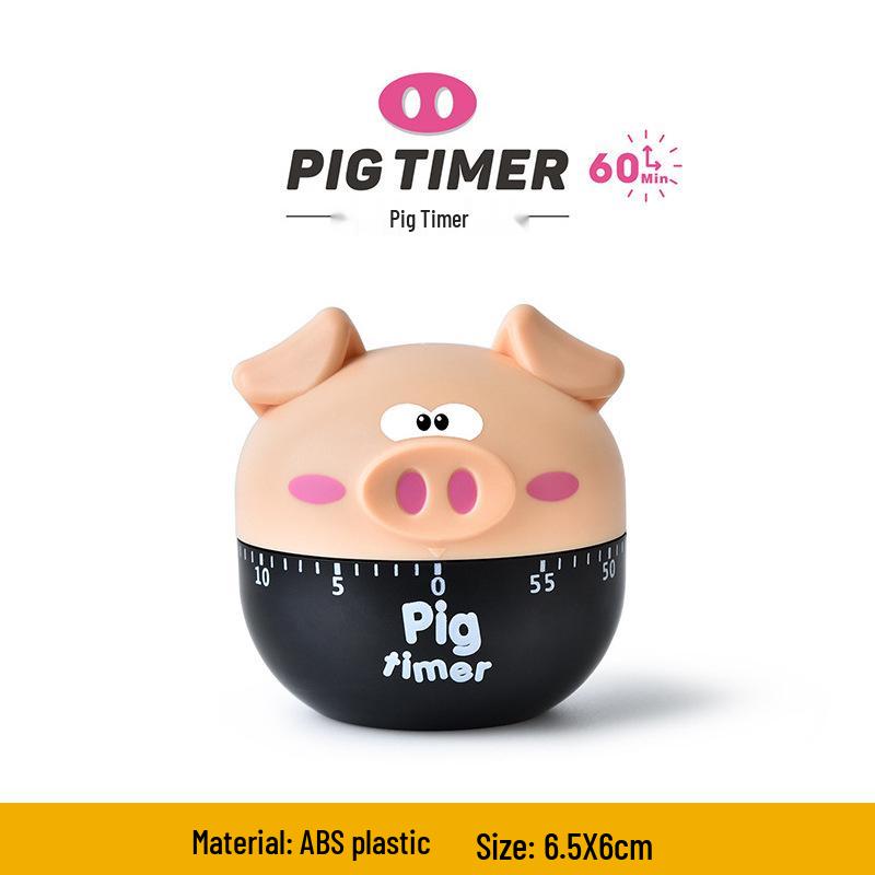 RB543 Cartoon Pig Kitchen Timer for Student Self-Discipline