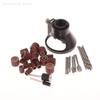 1Set Guide Attachment Twist Drill Bit Rotary Router Milling Cutter Wood Carving Tool Kit Dedicated Locator Woodwork Tool