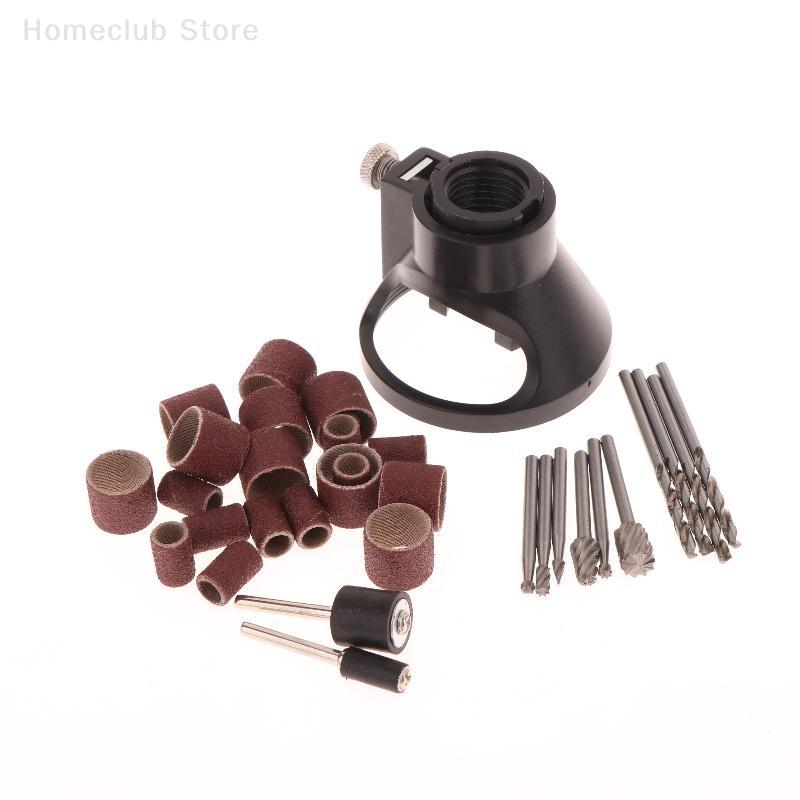 1Set Guide Attachment Twist Drill Bit Rotary Router Milling Cutter Wood Carving Tool Kit Dedicated Locator Woodwork Tool