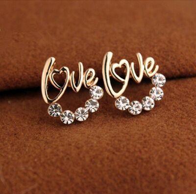 Flower Zircon Earrings, Pearl Studs, Ladies' Heart-shaped Geometric Set with Zirconia Gemstone Accessories Earrings