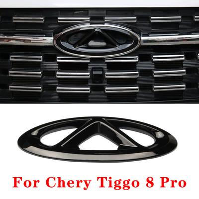 Auto Logo Emblem Abdeckung Logo Für Chery Tiggo 8 Pro Arrizo 8 Tiggo 5X 7 Plus/Pro Aufkleber Rennsport Kühlergrill Haube Aufkleber Styling Abzeichen