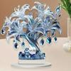 1pcs Table Crystal Flower Decoration - Modern Desktop Centerpiece, Suitable for Living Room and Office Decora
