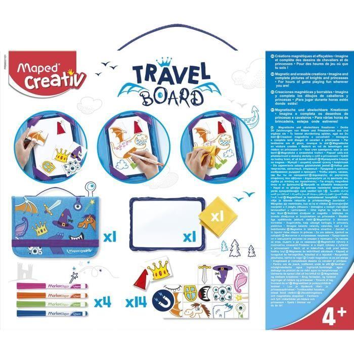 MAPED CREATIV - Travel Board - Traveling Slate Magnetic and Erasable Drawings